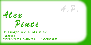 alex pinti business card